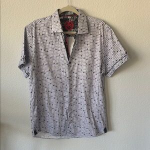 Men's Geometric Pattern Short Sleeve Shirt
